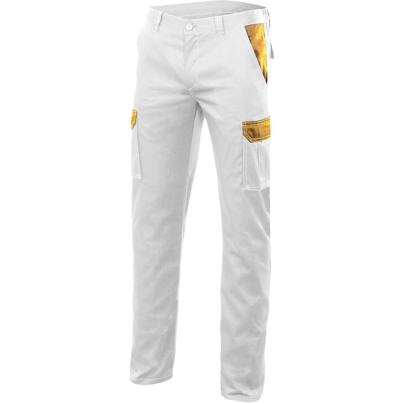 

PANTALON STRETCH BICOLOR MULTIBOLSILLOS Blanco 40