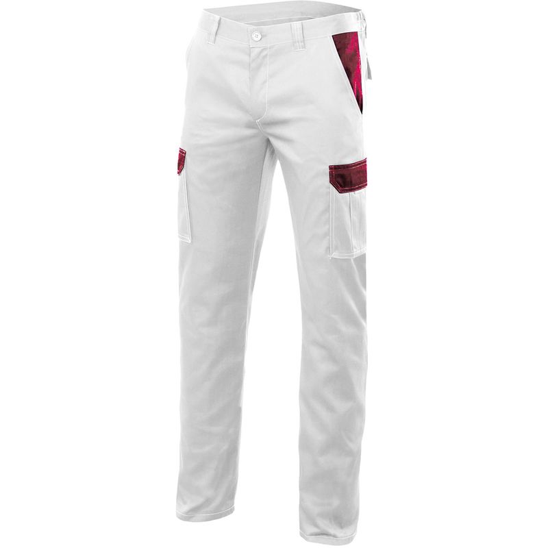 

PANTALON STRETCH BICOLOR MULTIBOLSILLOS Blanco 46