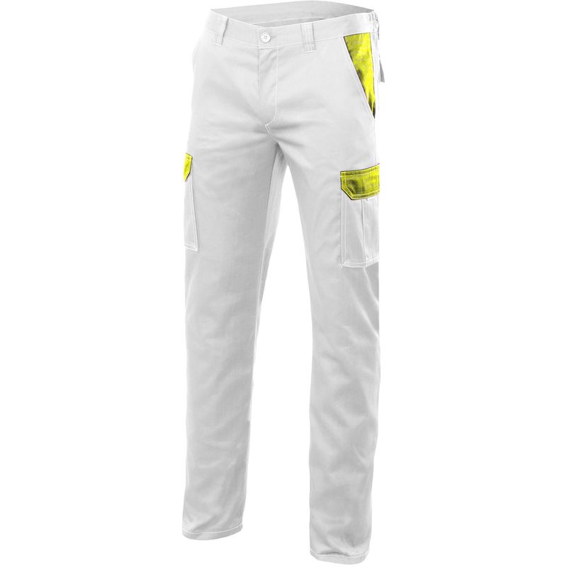 

PANTALON STRETCH BICOLOR MULTIBOLSILLOS Blanco 50