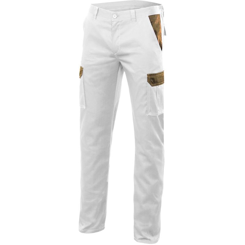 

PANTALON STRETCH BICOLOR MULTIBOLSILLOS Blanco 42