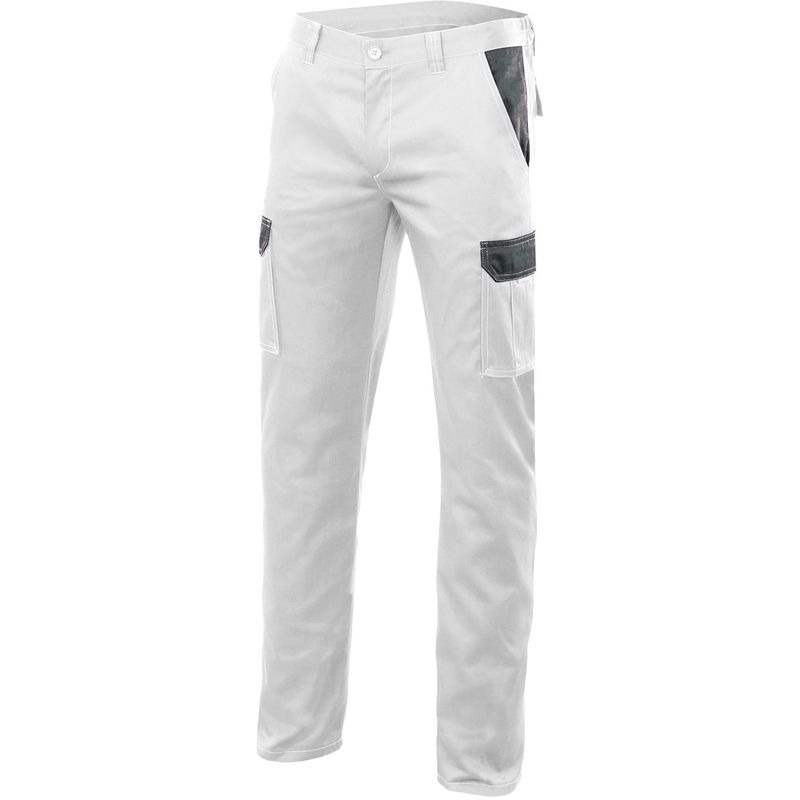 

PANTALON STRETCH BICOLOR MULTIBOLSILLOS Blanco 46