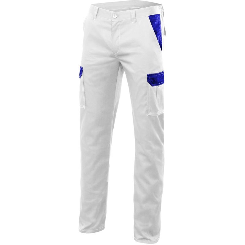 

PANTALON STRETCH BICOLOR MULTIBOLSILLOS Blanco 34