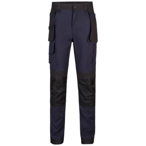 Pantalón Canvas stretch - Azul navy / Negro - Talla XXL