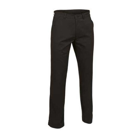 Pantalón chino de corte clásico VALENTO Alexander 46 Negro
