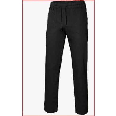 PANTALON COCINA POPELIN NEGRO T-2XL - VELILLA