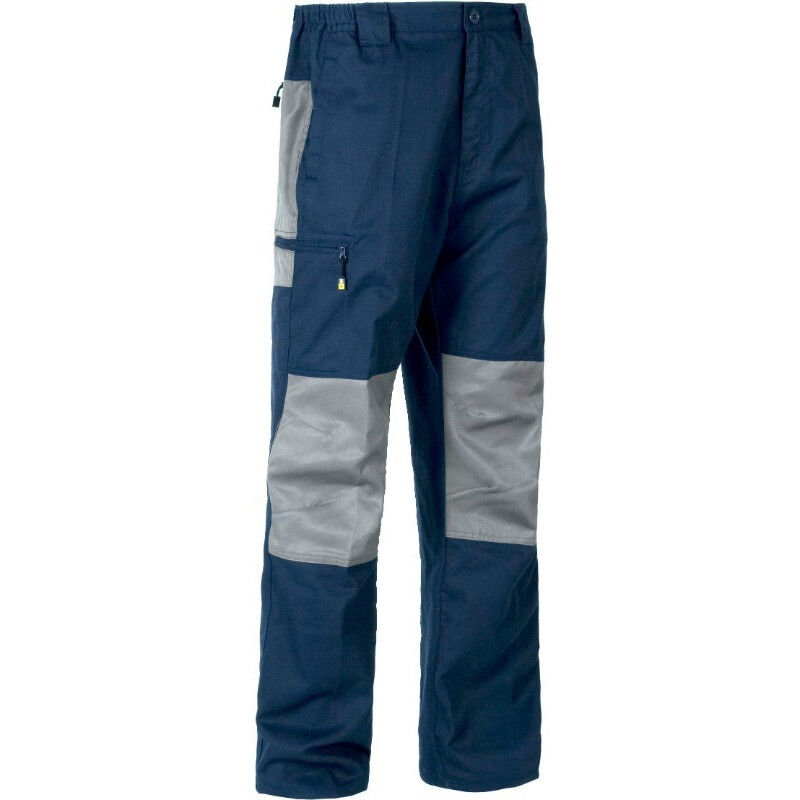 

Pantalón multibolsillos con rodilleras a contraste WORKTEAM Combi B1411 | S - Marino+Gris