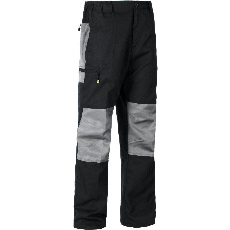 

Pantalón multibolsillos con rodilleras a contraste Combi B1411 | XL - Negro+Gris - Workteam