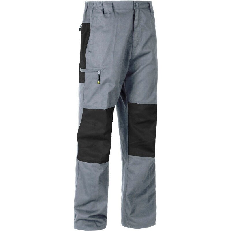 

Pantalón multibolsillos con rodilleras a contraste Combi B1411 | S - Gris+Negro - Workteam