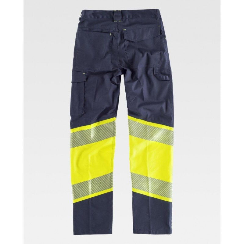 

Pantalón técnico elástico de Alta Visibilidad WORKTEAM Combi C2718 | 3XL - Marino+Amarillo A.V.
