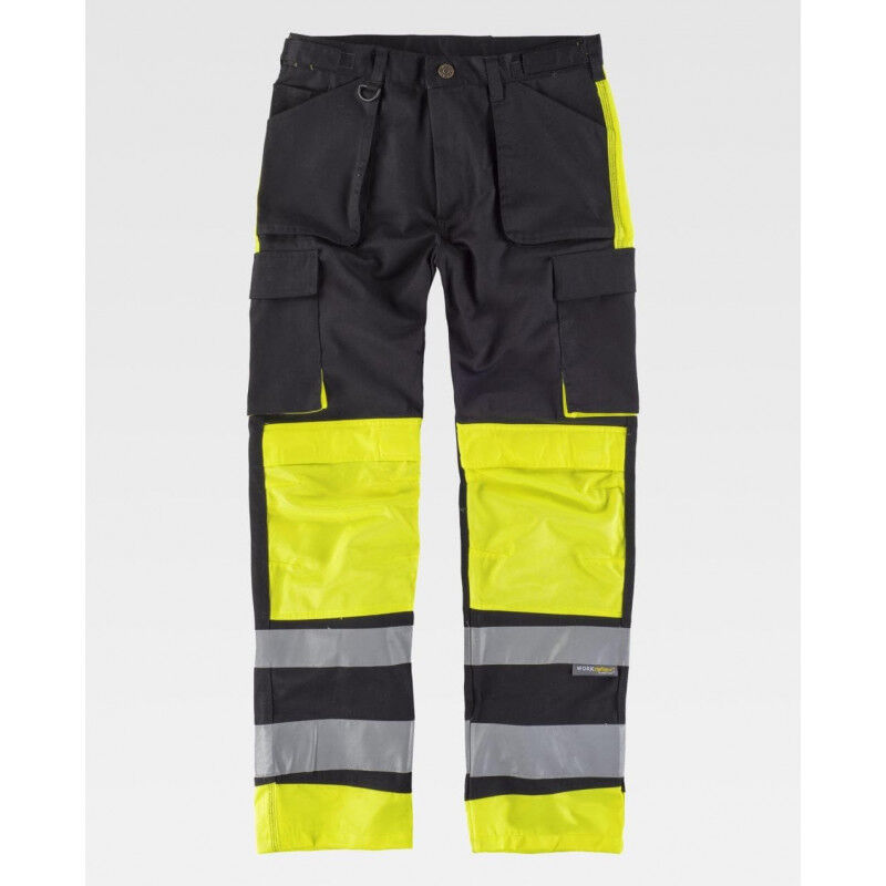 

Pantalón de alta visibilidad para usar con rodilleras WORKTEAM Combi C2914 | 44 - Negro / Amarillo A.V