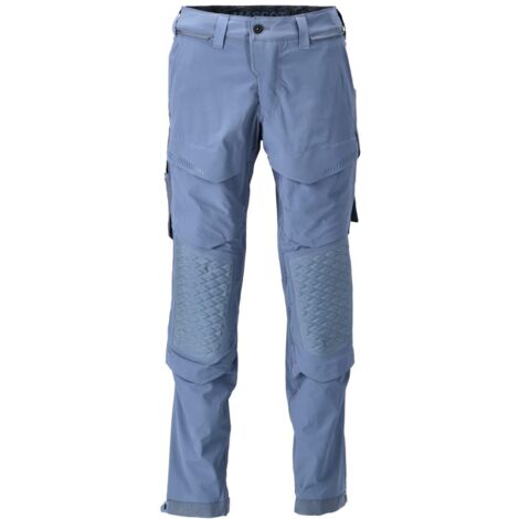 Pantalón con bolsillos para rodilleras MASCOT Ultimate - Ligero y repelente al agua - 22279-605-Azul gris-58