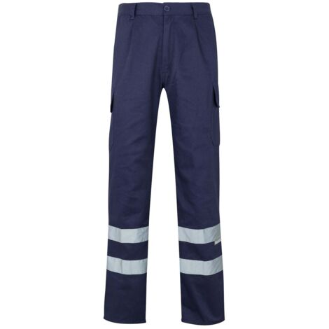 Pantalón con cintas reflectantes multibolsillos con costura trasera de seguridad VELILLA Serie 159