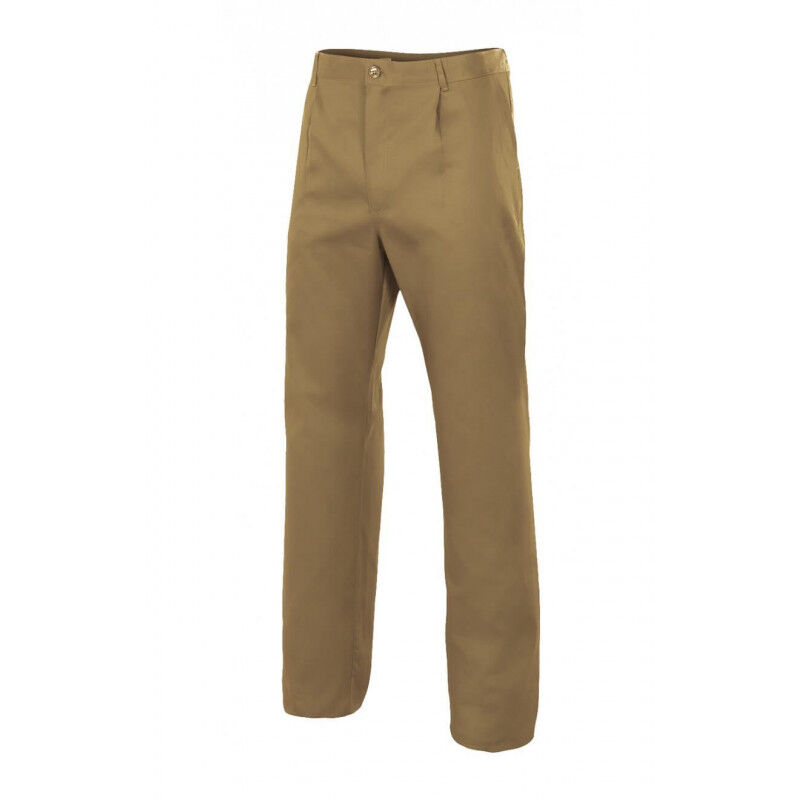 

Pantalón industrial con pinzas y cierre central con cremallera Serie 349 | Beige - 58 - Velilla