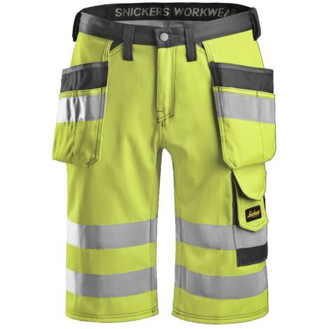 PANTALÓN CORTO ALTA VIS. AMARILLO-GRIS 5