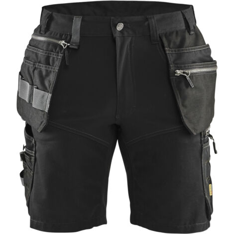 Pantalón corto de trabajo artesanal stretch 1598 - Negro 3XL - FR(54) - SE(C60) - Normas