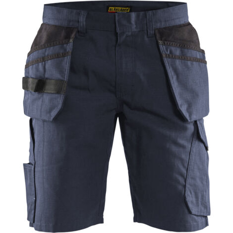 Pantalón corto de trabajo con bolsillos flotantes 1494 - Azul marino oscuro/Negro XS - FR(38) - SE(C44) - Estándares