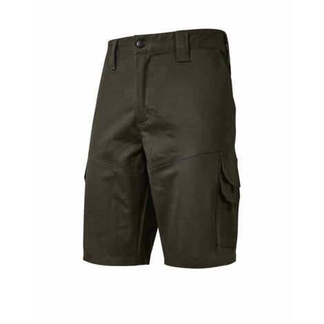Pantalón corto de trabajo elástico BONITO - Verde oscuro 2XL - FR (48/50) - UE (54/56)