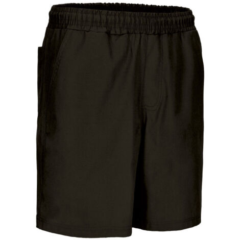 Pantalón corto de trabajo multibolsillos, ligero y refrescante, en tejido plano de poliéster y algodón VALENTO AEROPLANE XXL Negro