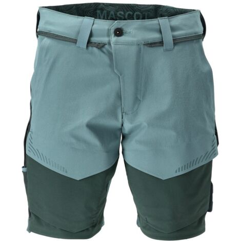 Pantalón corto elástico MASCOT Ultimate - 22149-605-Verde-44