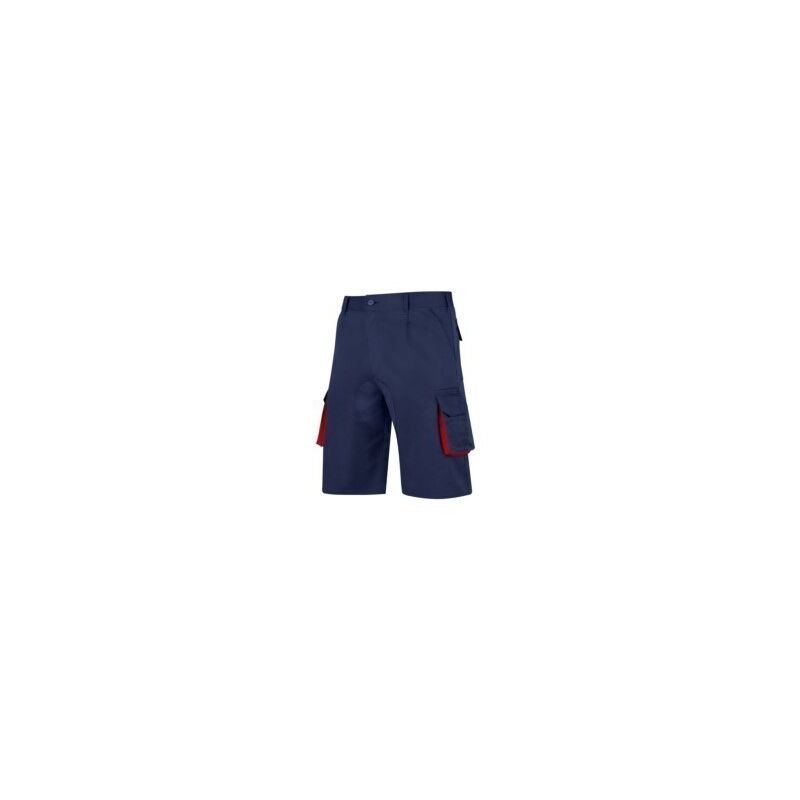 

Pantalon Trabajo T40 Corto Tergal Azul/Rojo Cargo - Vesin