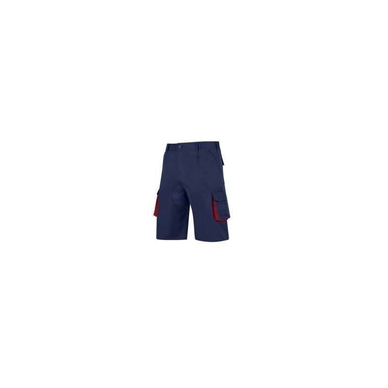 

Pantalon Trabajo T46 Corto Tergal Azul/Rojo Cargo - Vesin