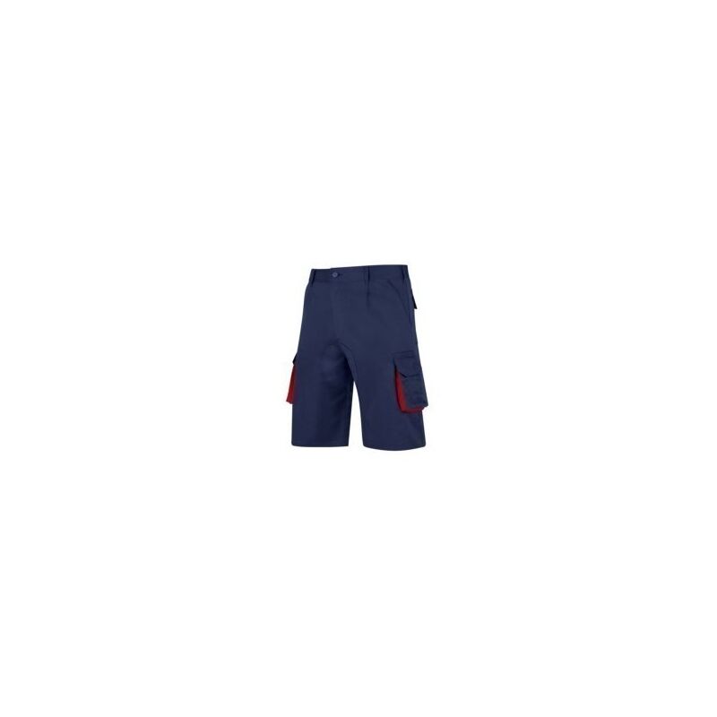 

Pantalon Trabajo T54 Corto Tergal Azul/Rojo Cargo - Vesin