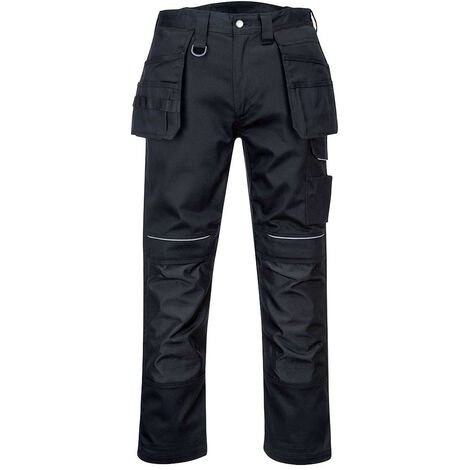 Pantalon Coton Holster Pw3 Couleur : Noir Taille 40 - Portwest