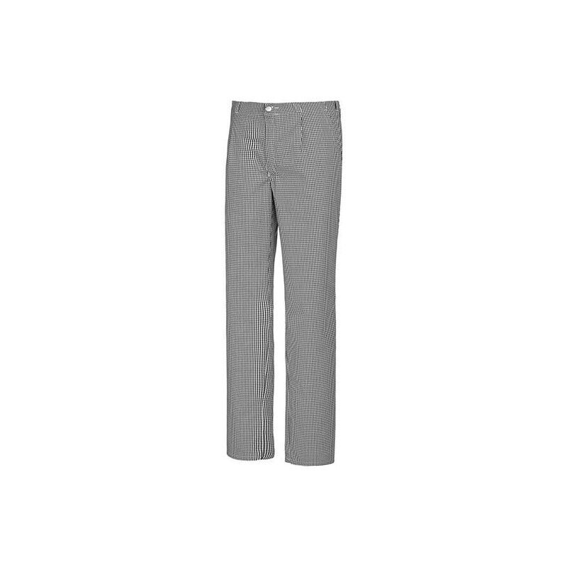 FP - Pantalon cuisine/boulanger 1353 910 Taille 60, noir/blanc