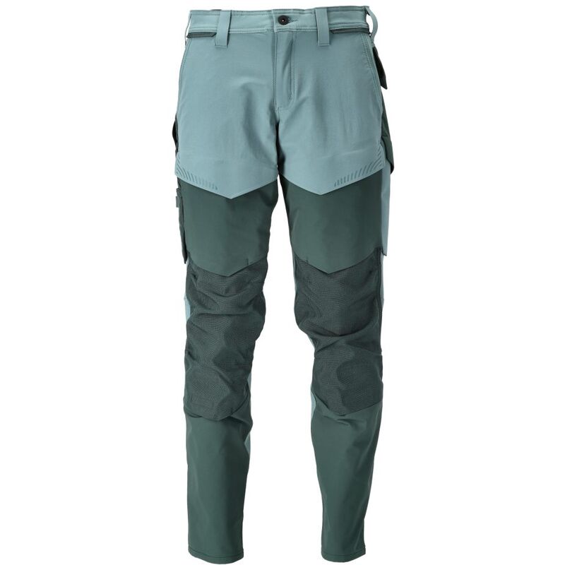 Pantalon avec poches genouillères Mascot Ultimate - Vert menthe - Taille 38 - Entrejambe 82 - 22379-311-3534-82C44