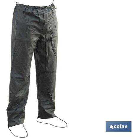 Pantalón De Agua Verde Pu/Pvc Talla M
