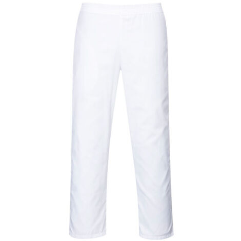 Pantalón de cintura elástica blanco 4XL