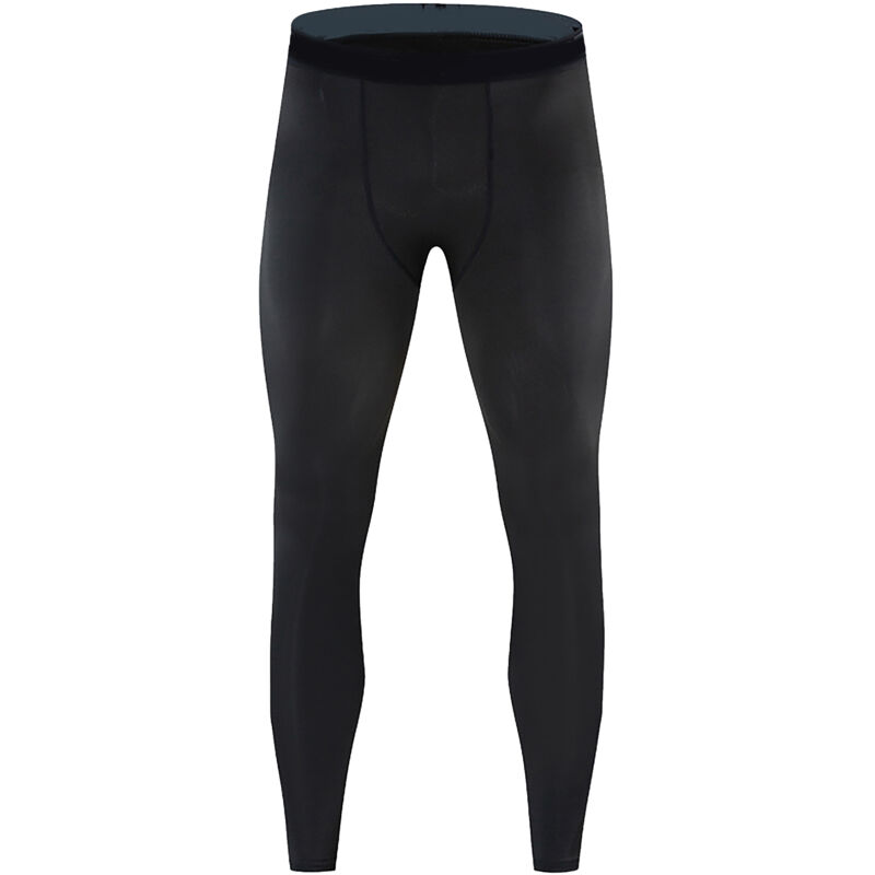 Pantalon de Compression Homme Fitness Noir XL - Léggings Élastiques Séchage Rapide Polyester