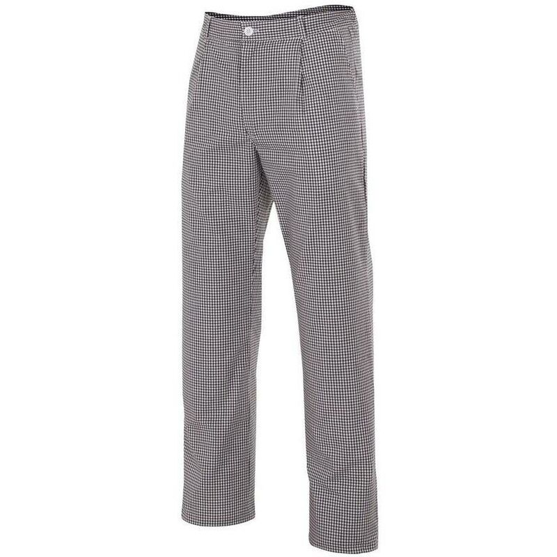 Pantalon de cuisine a carreaux Noir 58 - Velilla