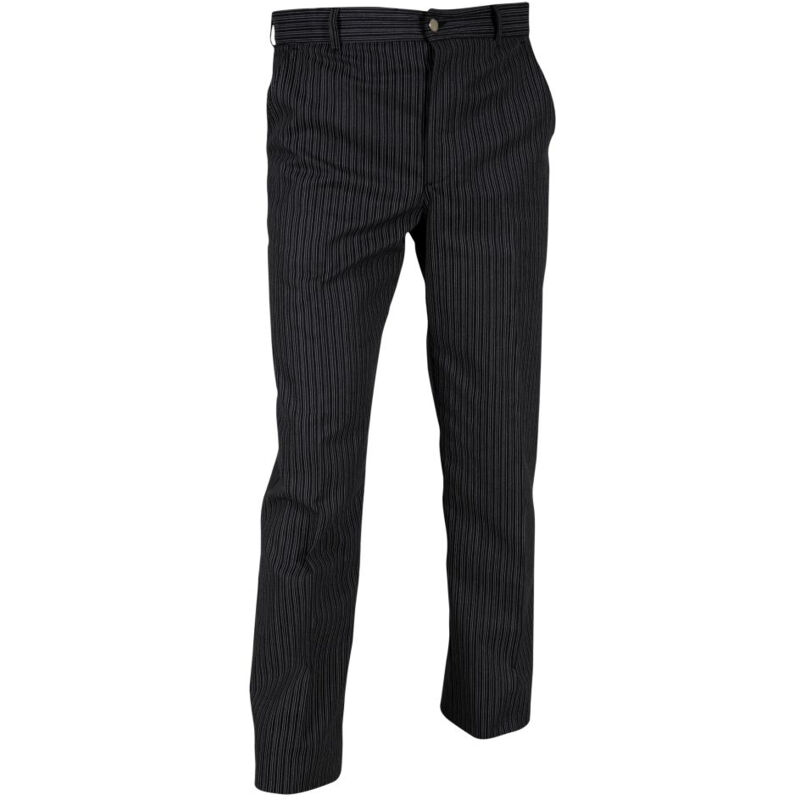 Pantalon de cuisine ceinture élastiquée Robur Timeo Noir Rayé 58