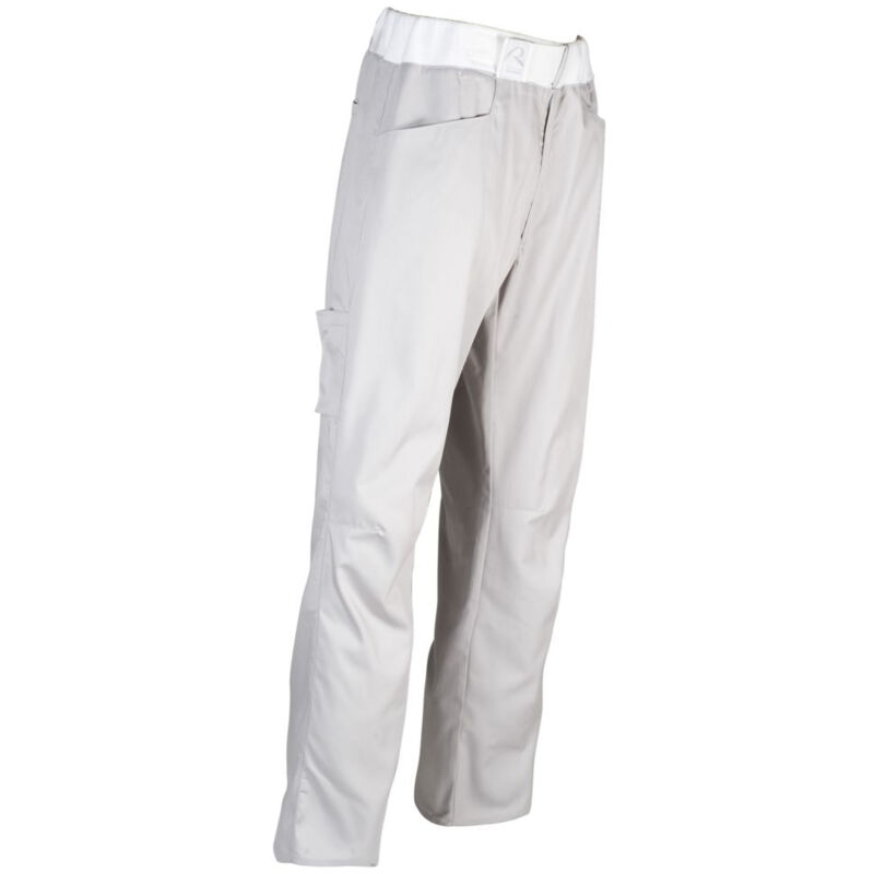 Robur - Pantalon de cuisine ceinture éponge élastiquée Arenal Gris Clair xl