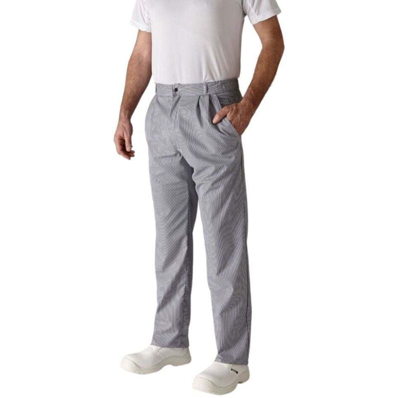 Pantalon de cuisine mixte rayé Robur Alize Marine 38 Pantalon de cuisine mixte rayé Robur Alize Marine 38