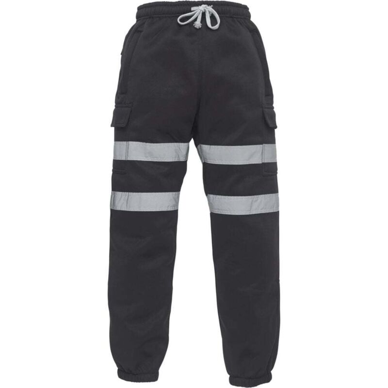 Yoko - Pantalon de jogging haute visibilité cargo Noir xxl