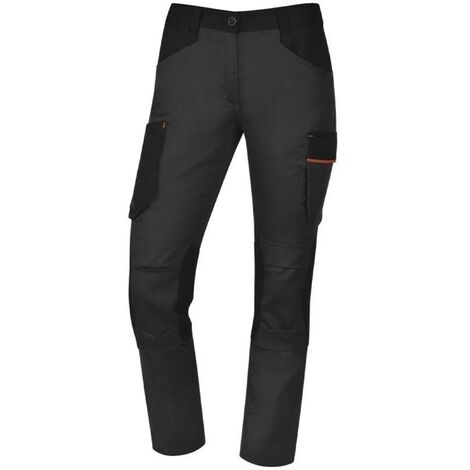 3714 Pantalón largo Canvas+ Mujer con bolsillos flotantes Negro 76 Snickers  Workwear