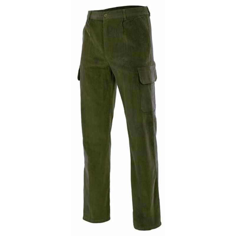 

PANTALÓN PANA MULTIBOLSILLOS Verde Caza S