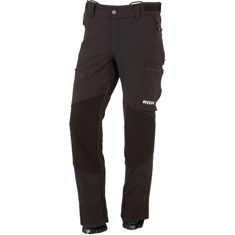 KOX Pantalon de plein air Dynamic, noir, 27 taille courte - Noir