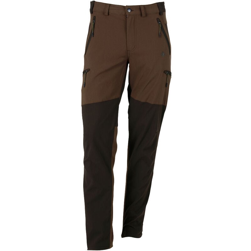 Pantalon de plein air stretch Seeland pine green / marron foncé fr 50 / eu 56