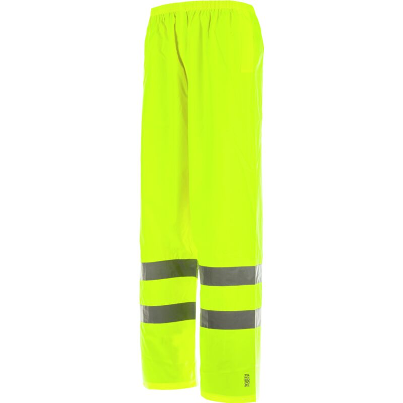 Pantalon de pluie haute visibilité EN 20471 1.2 et EN 343 3.1 Würth MODYF jaune XL