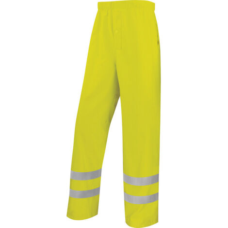 PANTALON DE PLUIE HAUTE VISIBILITÉ JAUNE - DELTA PLUS - 900PANHVJA   34/36 (S)