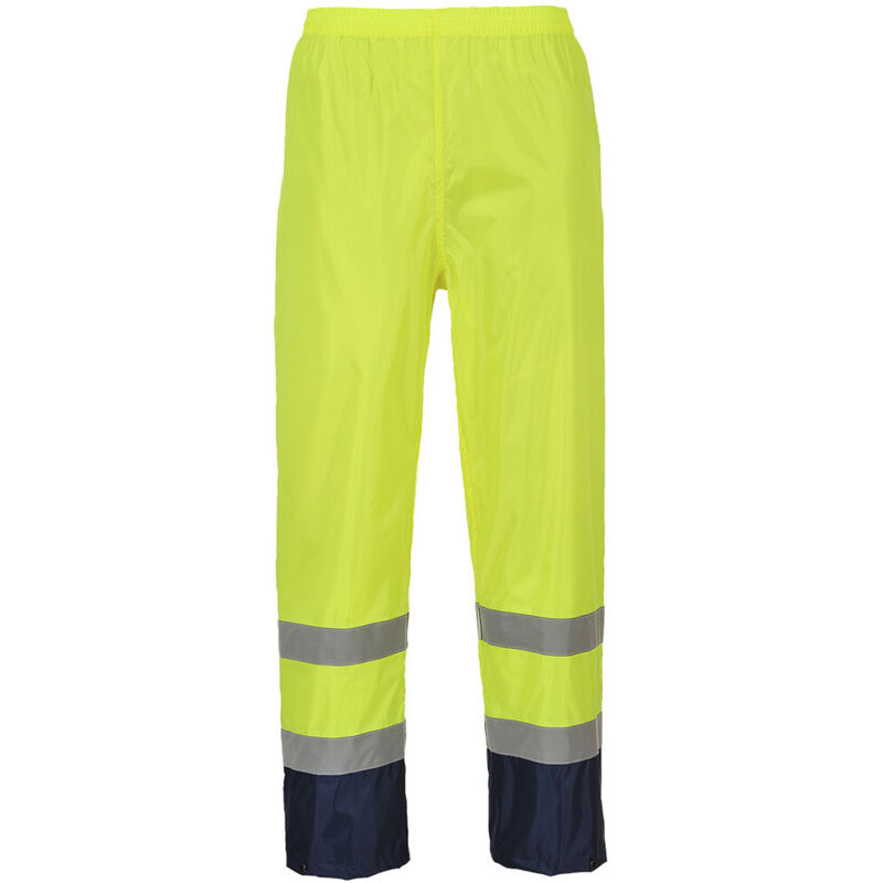 Pantalon De Pluie Hi-vis Bicolore Couleur : Jaune/marine Taille m Portwest
