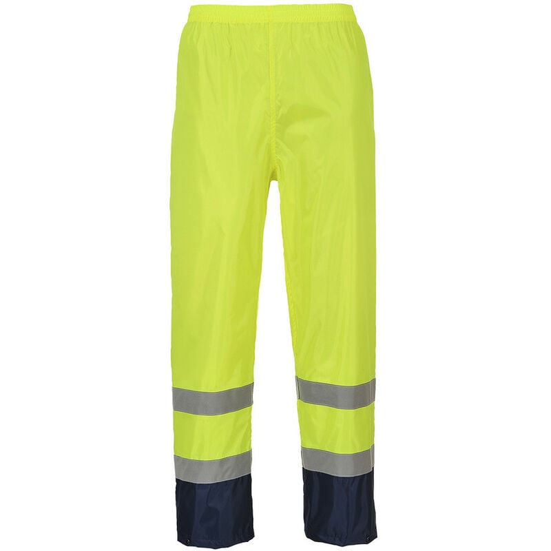 Portwest - Pantalon de pluie Hi-Vis bicolore couleur : Jaune/Marine taille xl