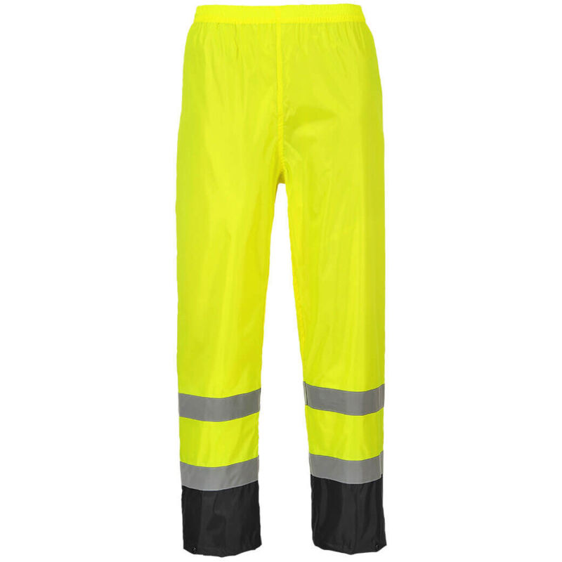 Pantalon De Pluie Hi-vis Bicolore Couleur : Jaune/noir Taille s Portwest