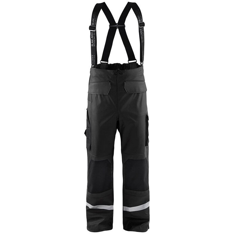 Blaklader - Pantalon de pluie à bretelles niveau 2 - 1305 - Noir - l - Jambes standards