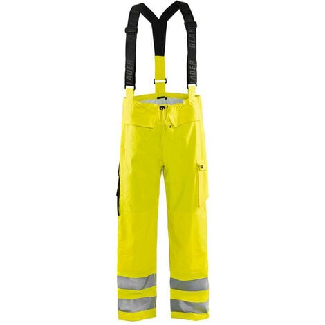 Pantalon de pluie à bretelles haute visibilité Blaklader ignifugé Jaune 3XL