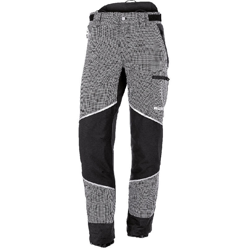 KOX Pantalon de protection anti-coupures Caribou 2.0, 27 taille courte - Noir/gris