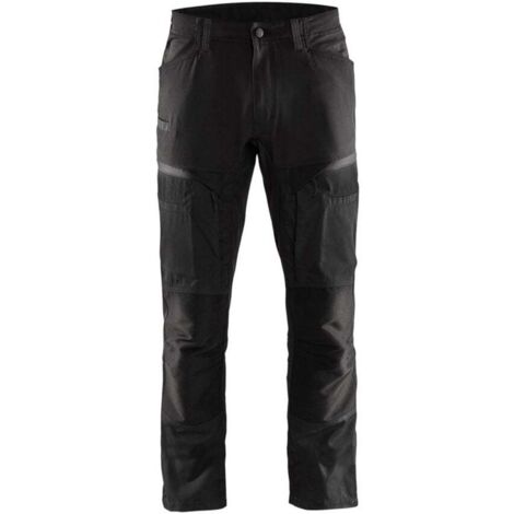 Pantalon de service multipoches Blaklader + STRETCH Noir / Gris 50